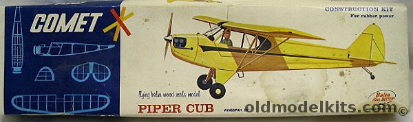 Comet Piper J3 Cub 25 inch Wingspan Balsa Flying Airplane, 3206-98 plastic model kit